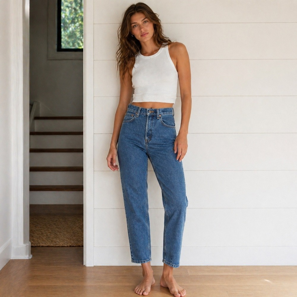 LEVIS 550 Women’s Relaxed Fit Tapered Jeans 3L 24x30 Vintage USA Made 10550-0229